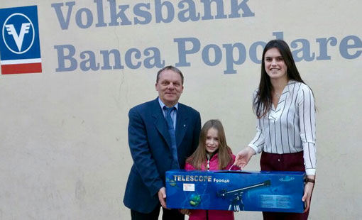 Gioco Blue di Volksbank: in partenza per lo spazio