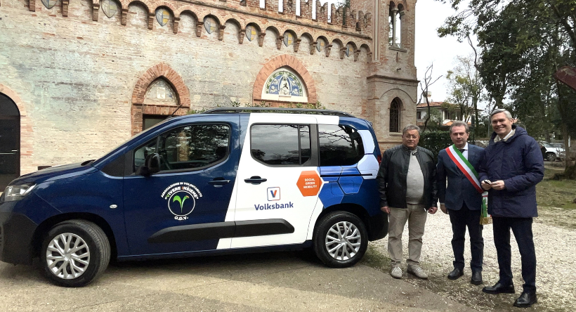 Villorba: consegnato il nuovo Fiat E-Doblò elettrico all’associazione “Vivere Insieme” OdV