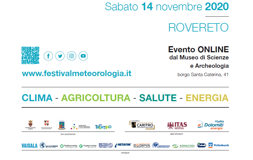 Volksbank ist Sponsor des “Festivalmeteorologia” von Rovereto